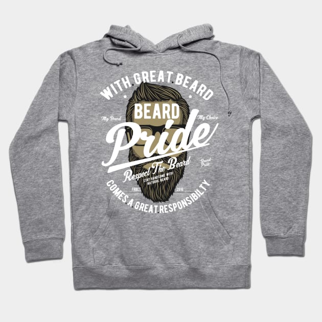 Beard Pride Hoodie by AmberDawn